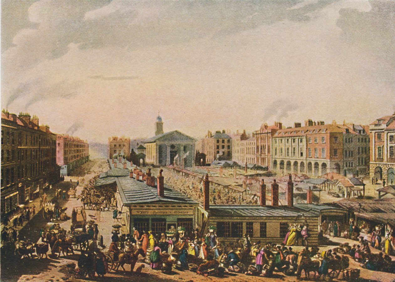 „Targ Covent Garden, 1811”, 1920 autorstwa J Bluck