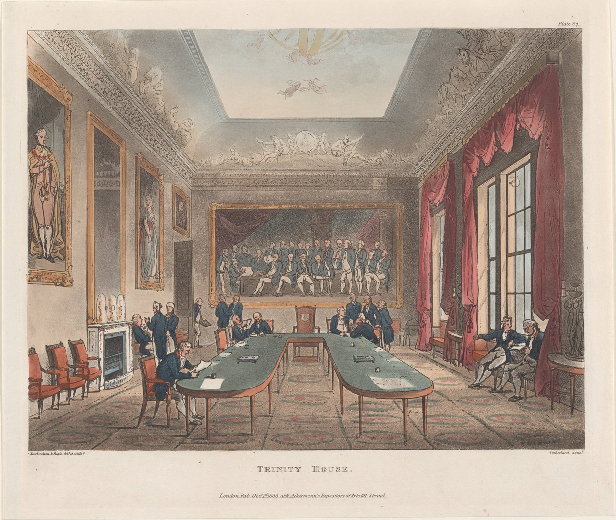 Trinity House, 1 października 1809 r., 1 października 1809 r. autorstwa J. Bluck