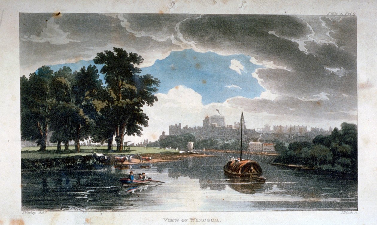 View of Windsor from the River Thames, Berkshire, c1820   1161682   pl       polish Successfully Translated  Original: Grassen bij volle maan Translat: Grassen bij volle maan 1365355 pl polish Successfully Translated Original: Samuel (Cartoon for Lady Chap autorstwa J Bluck