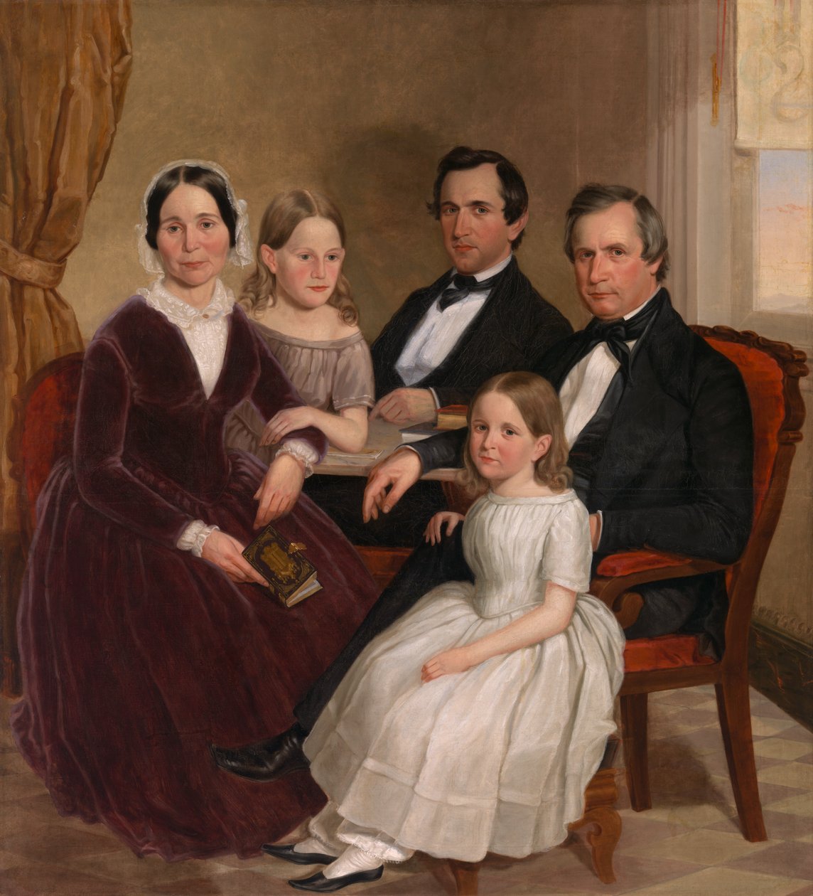 William Jervis Hough i Rodzina, ok. 1930 r. 1852-1853. autorstwa J. Brayton Wilcox