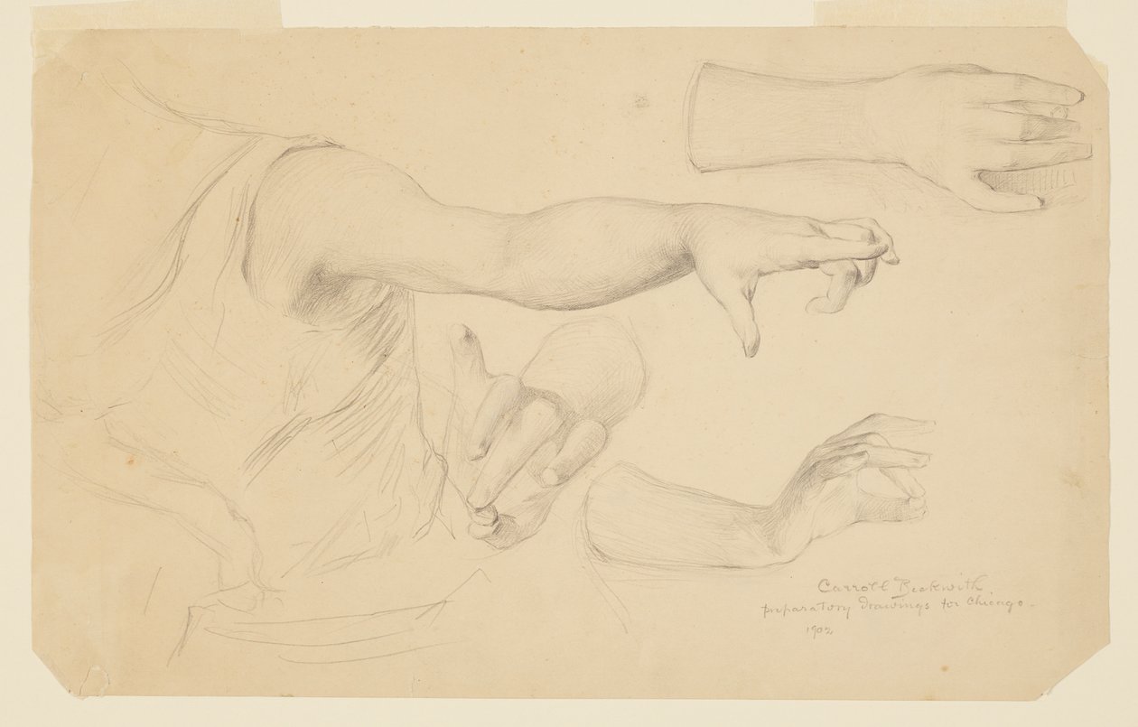 Study of Hands for Dome of Manufactures and Liberal Arts Building, World