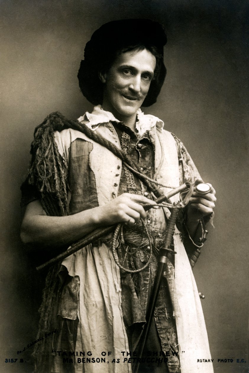Frank Benson 1858-1939, angielski aktor i kierownik teatru, początek XX wieku. autorstwa J Caswall Smith