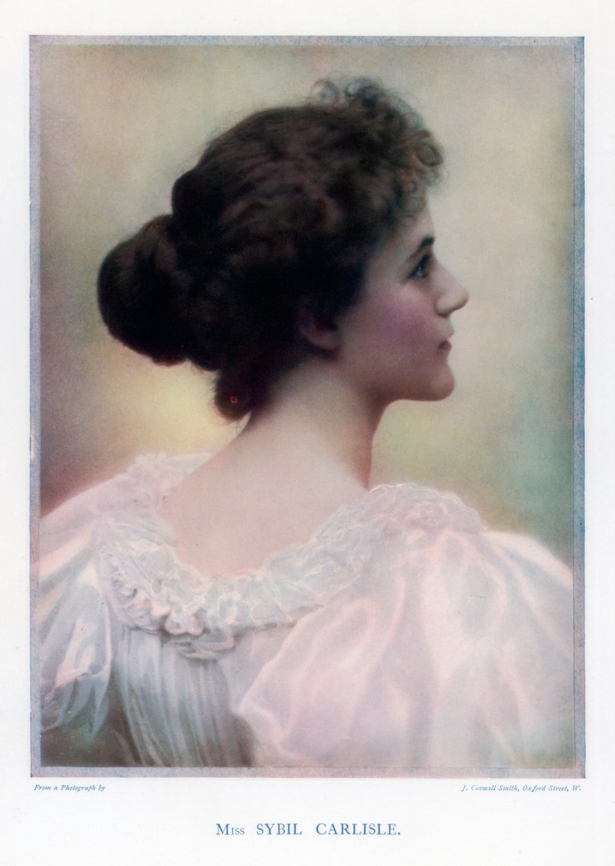 Sybil Carlisle, aktorka, 1901. autorstwa J Caswall Smith