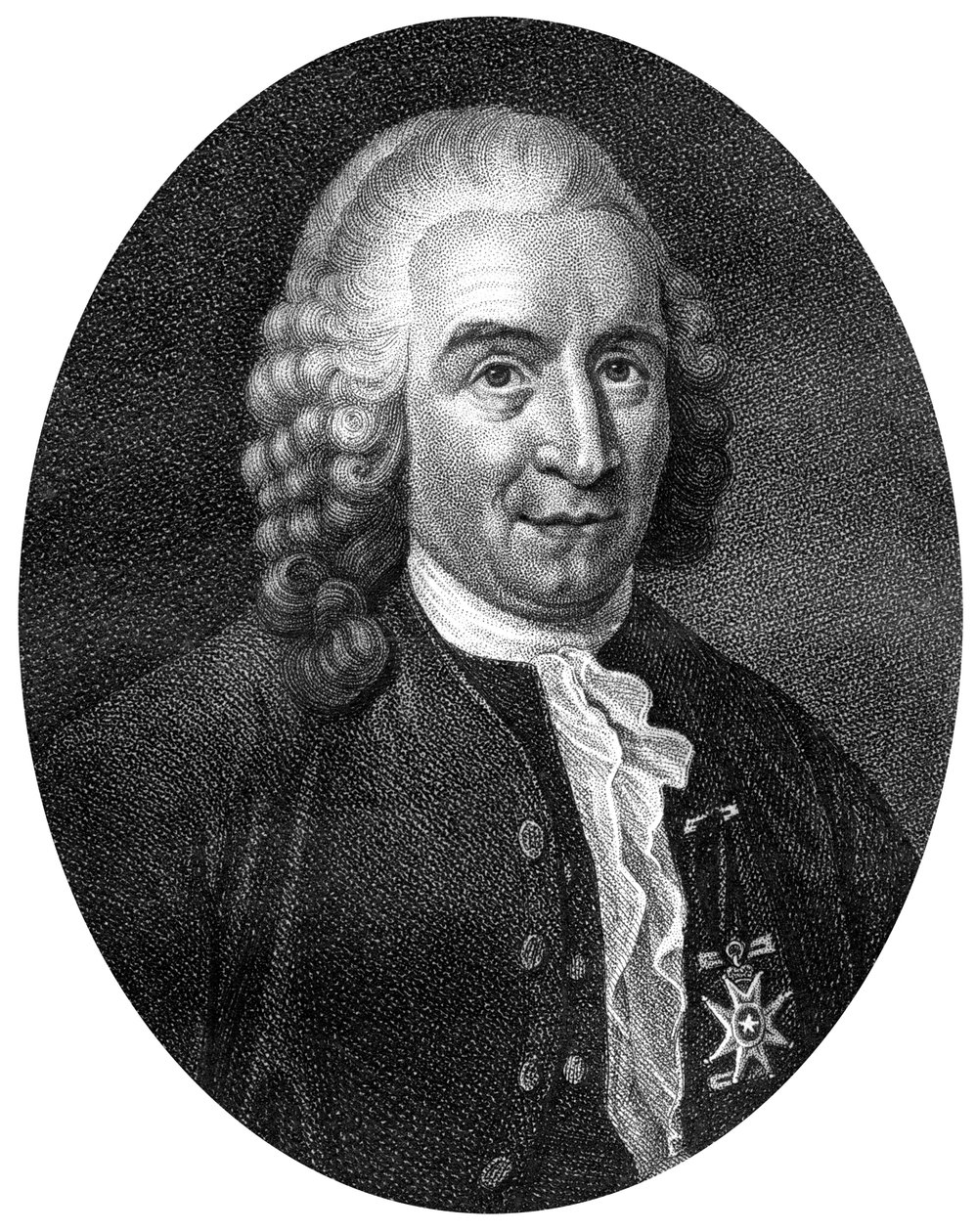 Carolus Linneusz, XVIII-wieczny szwedzki botanik, lekarz i zoolog, 1812. autorstwa J. Chapman