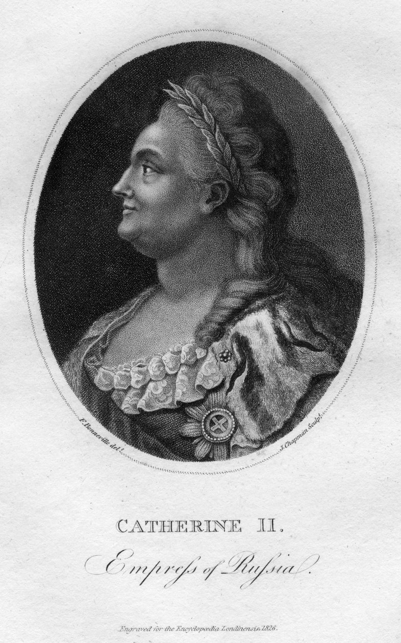 Katarzyna Wielka, cesarzowa Rosji, 1826 r. autorstwa J. Chapman