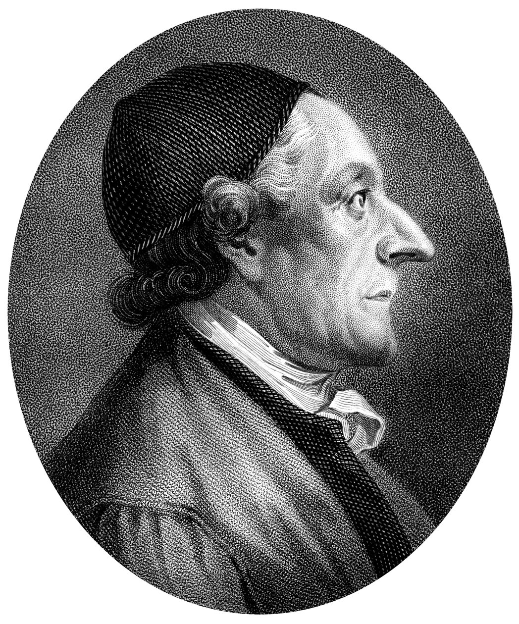 Johann Kaspar Lavater, szwajcarski fizjonomista i teolog, 1813. autorstwa J. Chapman