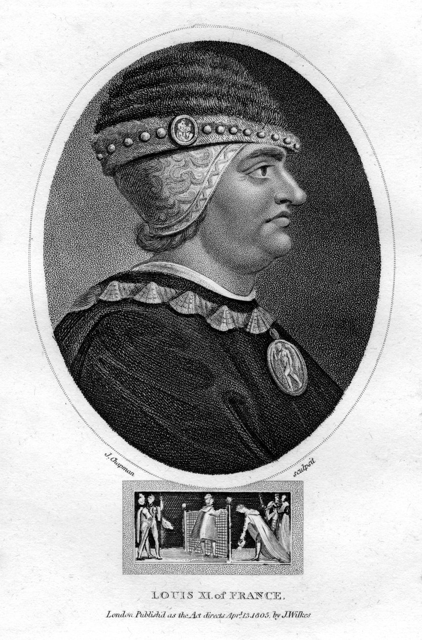 Ludwik XI, król Francji, 1805. autorstwa J. Chapman
