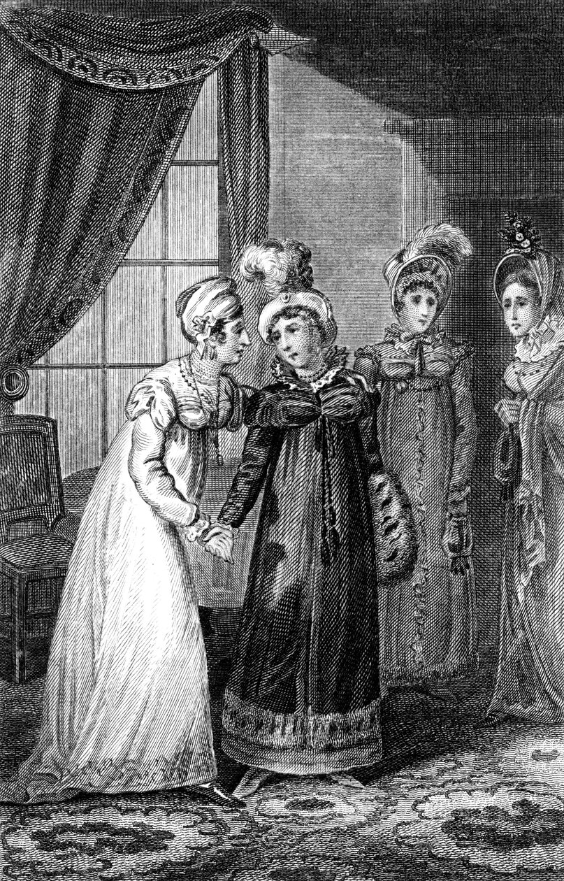 Ostatni wywiad Jej Królewskiej Mości i Księżniczki Charlotte, 1820. autorstwa J. Chapman