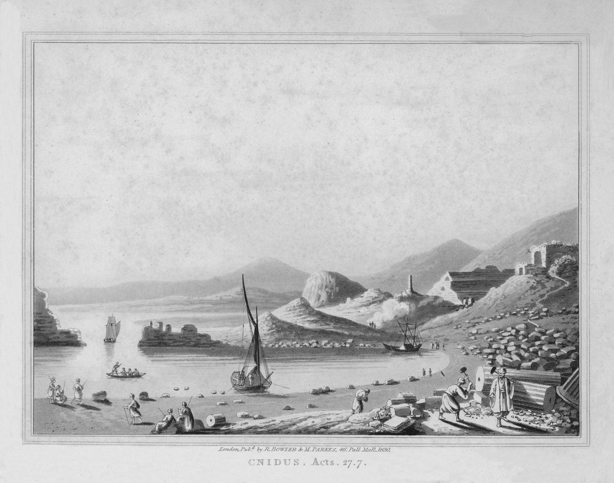 Cnidus. Dzieje. 27,7, 1830 autorstwa J. Clarke