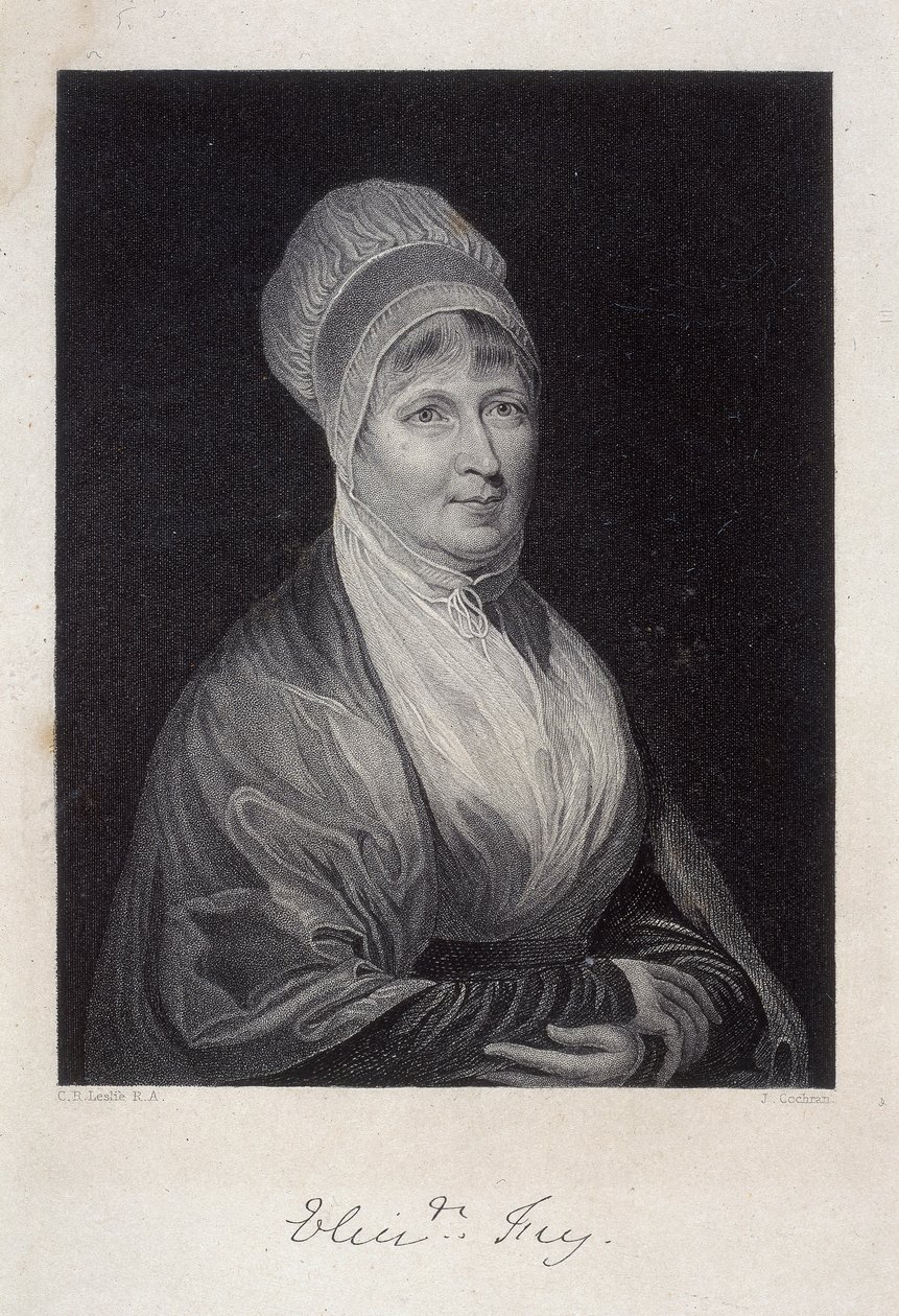 Elżbieta Fry, 1844 autorstwa J. Cochran