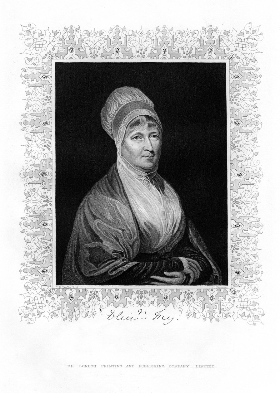 Elizabeth Fry, brytyjska filantropka, XIX wiek. autorstwa J. Cochran