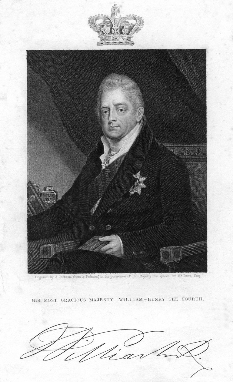 Wilhelm IV z Wielkiej Brytanii, XIX wiek. autorstwa J. Cochran