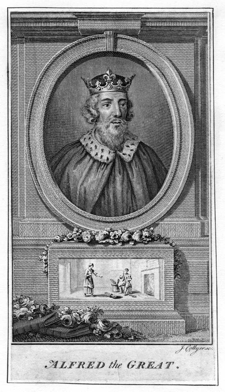 Alfred Wielki, XVIII wiek autorstwa J. Collyer