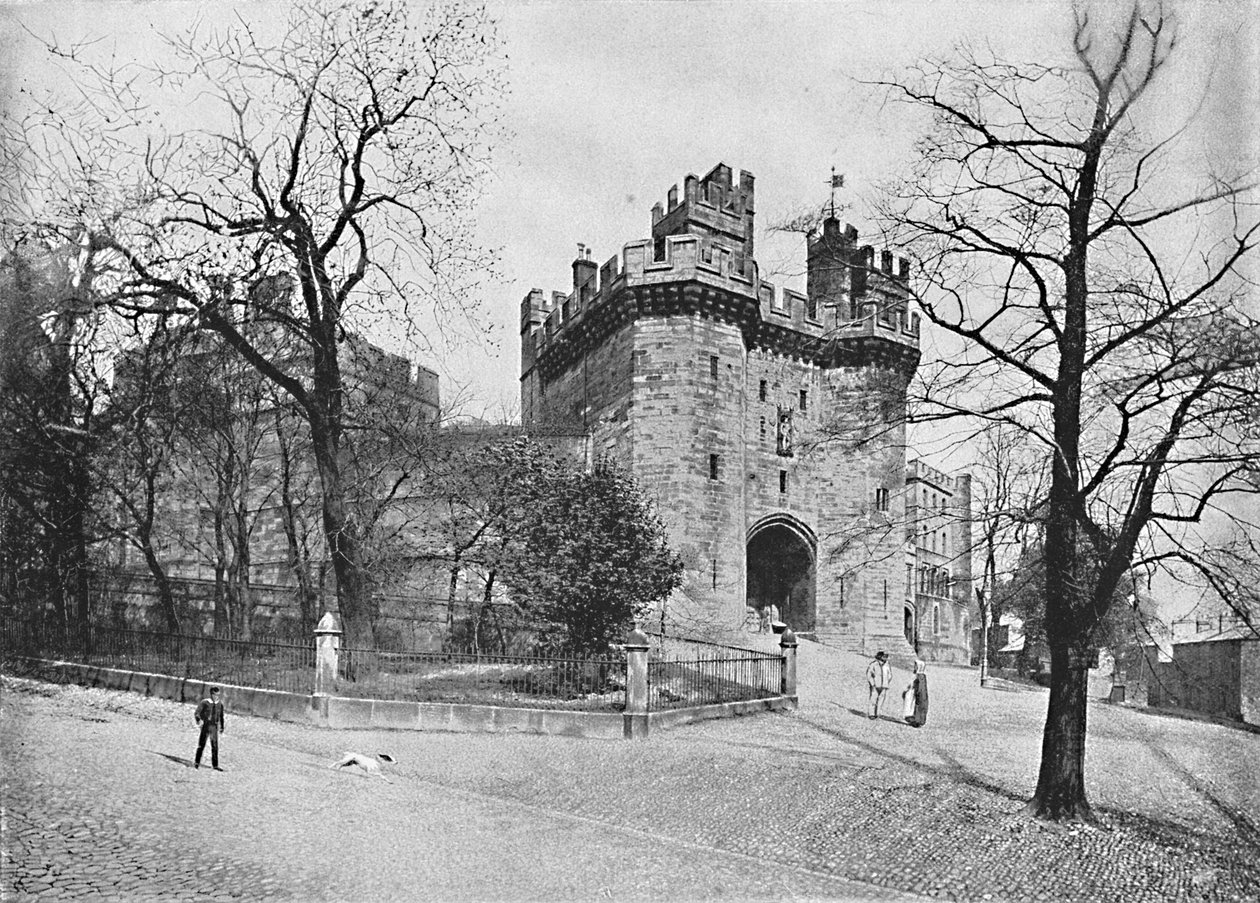 Zamek Lancaster: Wieża Jana Gauntsa, ok. 1896 r. autorstwa J. Davis