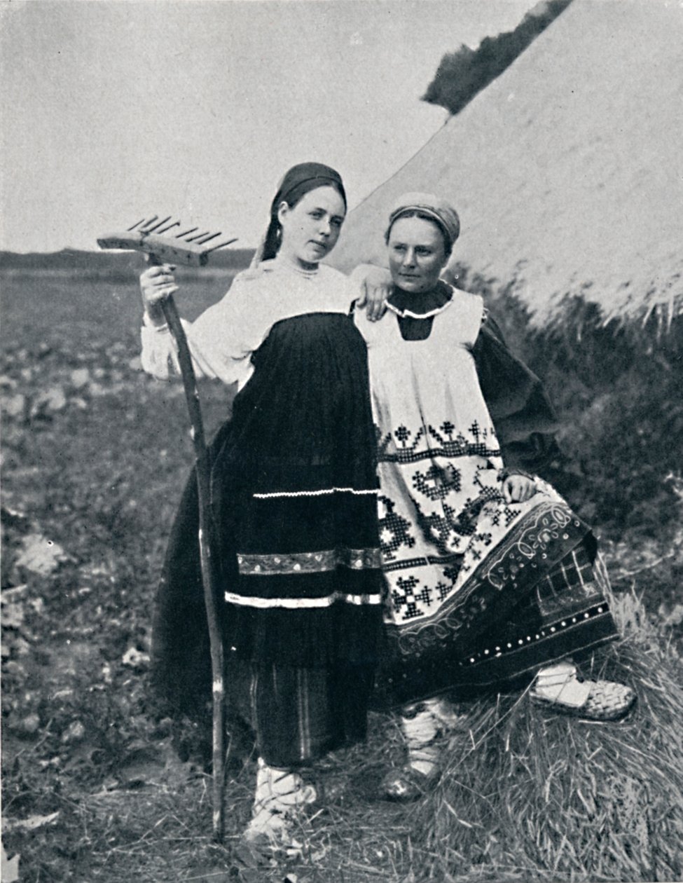 Dwie kobiety z Riazania, Rosja Centralna, 1912 autorstwa J. Daziaro
