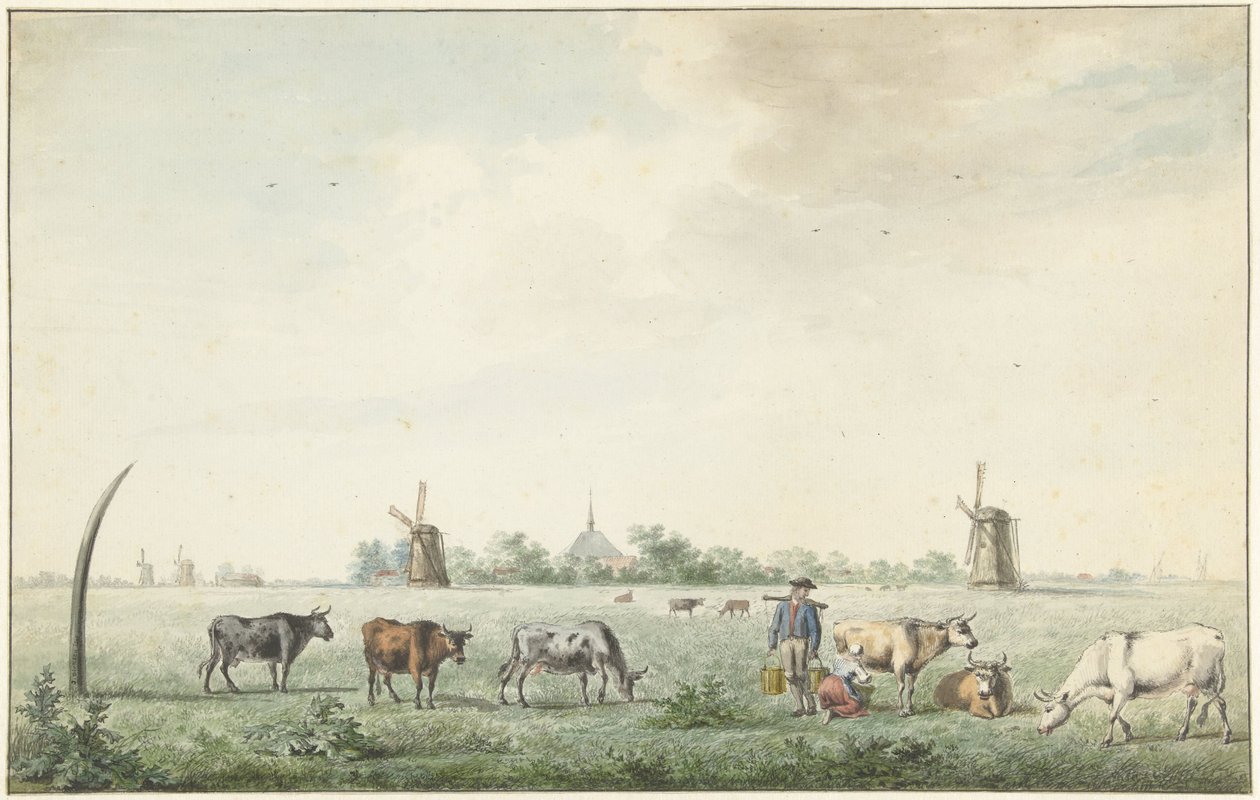 Wieś Amstelveen autorstwa J. Dirksen