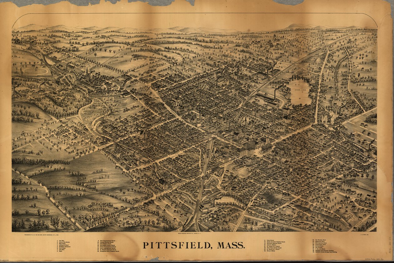 Pittsfield, Mass. autorstwa J. E.; Fausel Rapp