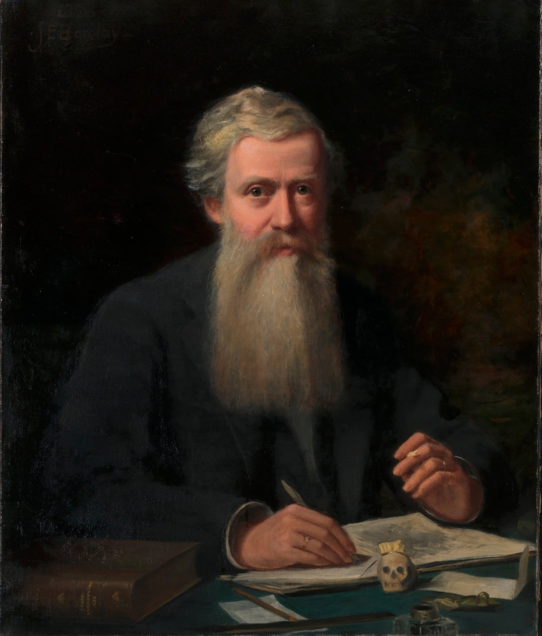 Portret Elliota Couesa autorstwa J. Edward Barclay
