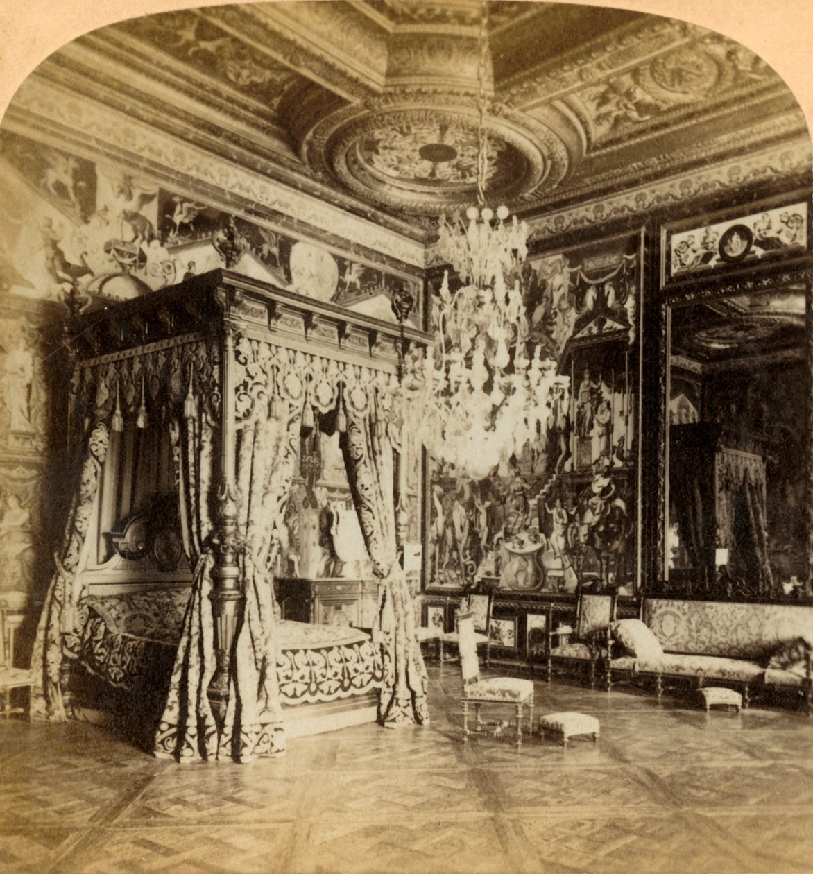 Recepcja Katarzyny Medycejskiej, pałac Fontainebleau, Francja, 1889. autorstwa J. F. Jarvis
