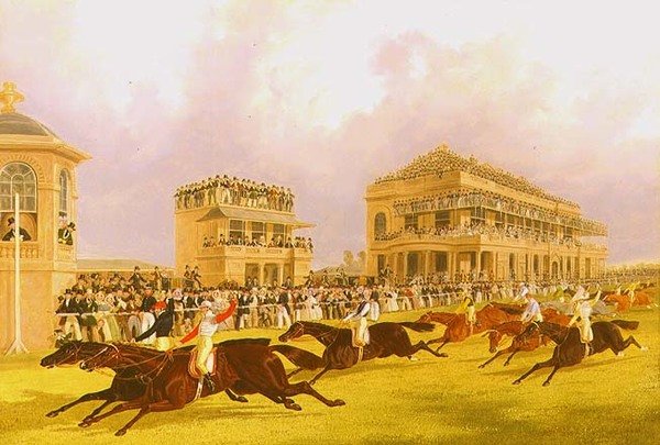 Dead Heat dla Doncaster Great St. Leger Stawka między „Charlesem XII” i „Euclidem” autorstwa J. F. and Pollard James Herring Snr.