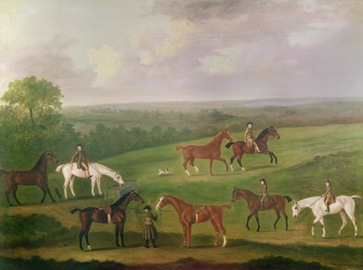 Konie w ćwiczeniach autorstwa J. Francis Sartorius
