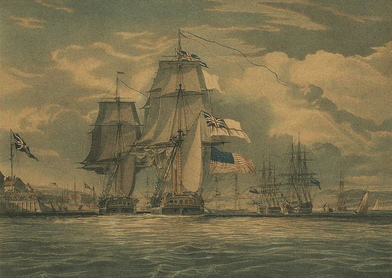 HMS Shannon zdobywa USS Chesapeake, 1 czerwca 1813, 1813 autorstwa J. G. C. Schetly