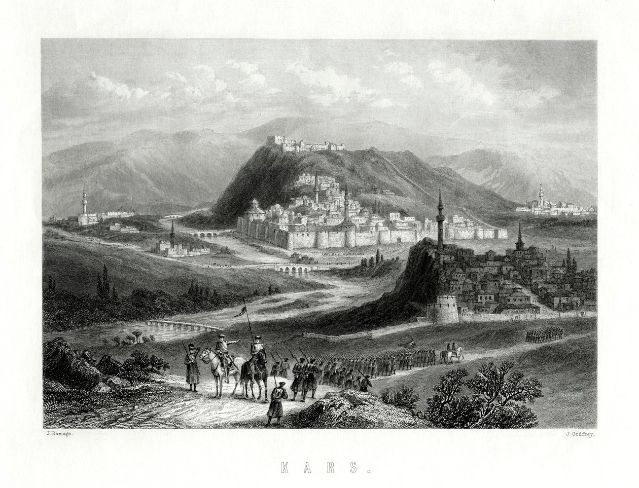 Kars, Turcja, XIX w. autorstwa J. Godfrey
