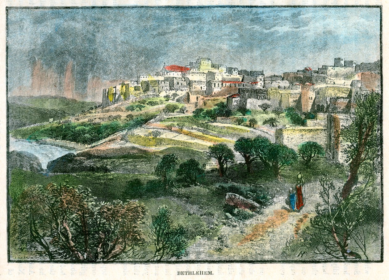 Betlejem, Palestyna, ok. 1885. autorstwa J Harmsworth