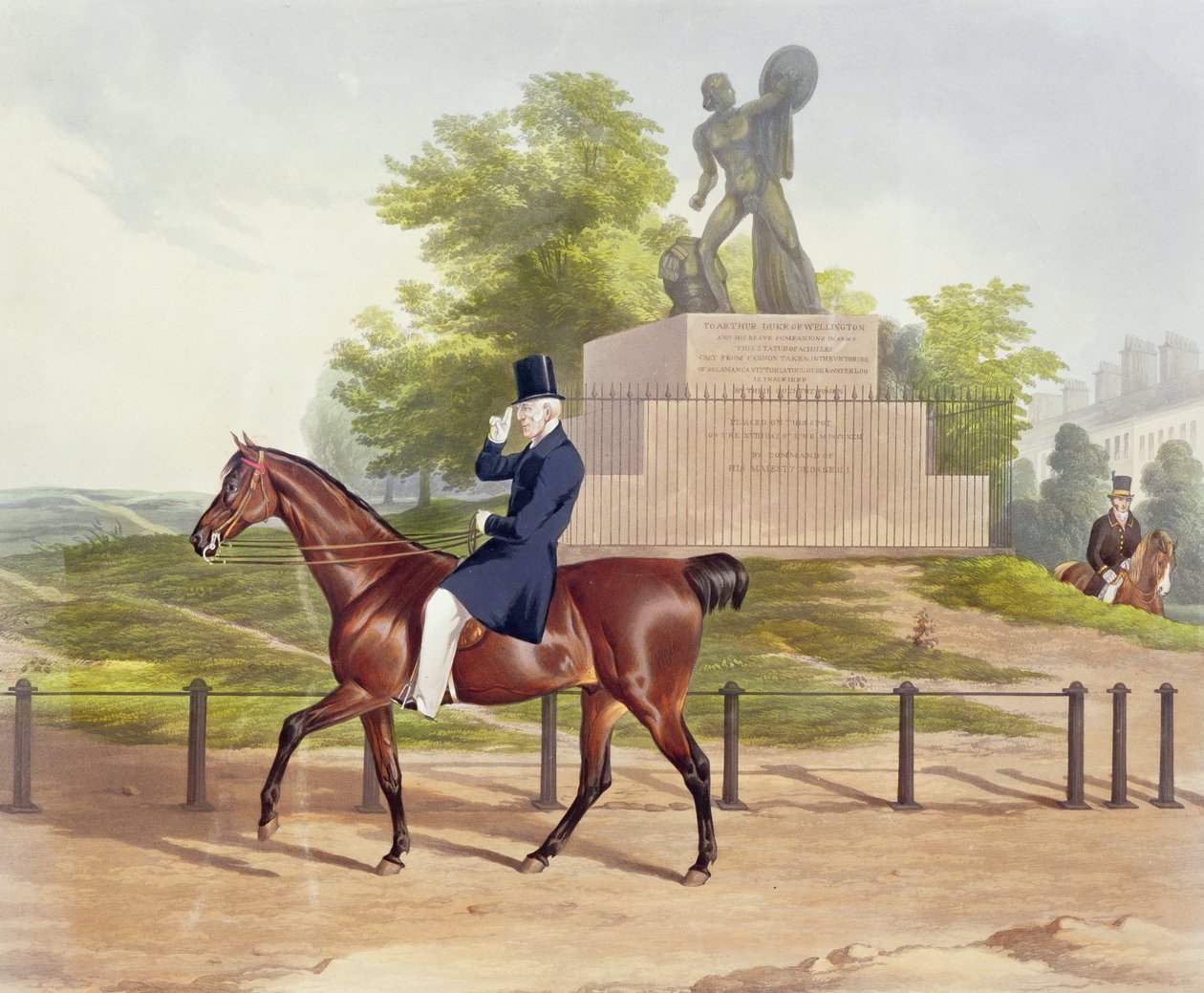 Widok w Hyde Parku, grawerowane przez J. Wilsona, 1852 autorstwa J. Harrison