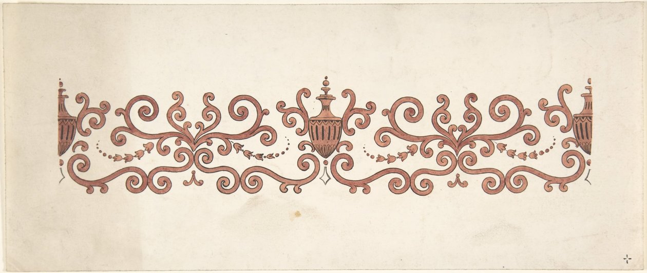 Projekt do dekoracji paneli, 1828-40. autorstwa J Hulme