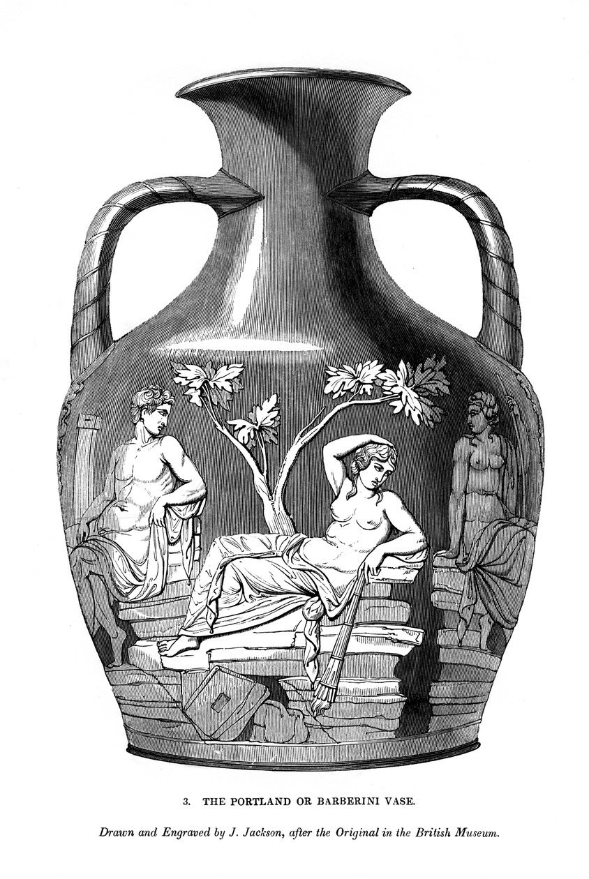 Wazon Portland lub Barberini, 1843 autorstwa J. Jackson