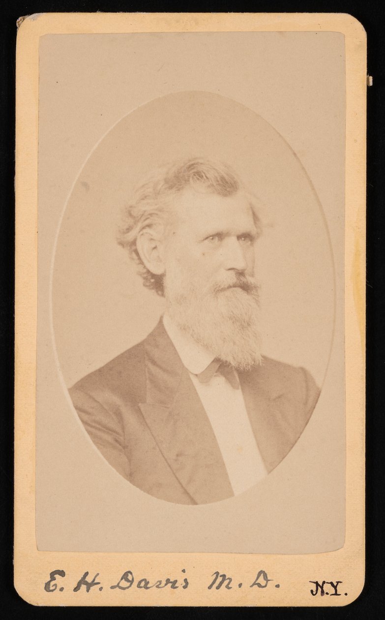 Portret Edwina Hamiltona Davisa 1811-1888, przed 1888 rokiem. autorstwa J Kraft