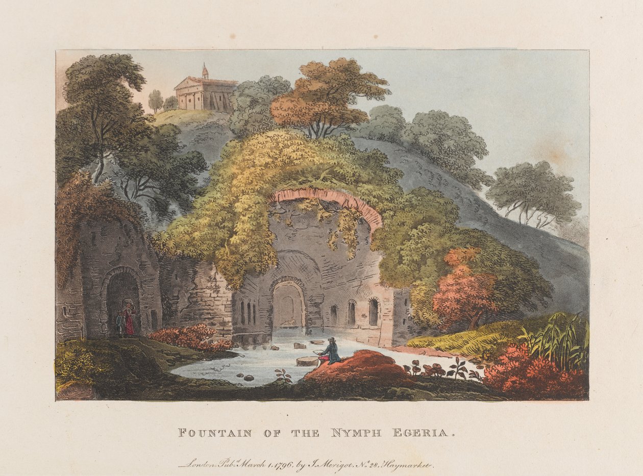 Fontanna Nimfy Egeria autorstwa J. Merigot