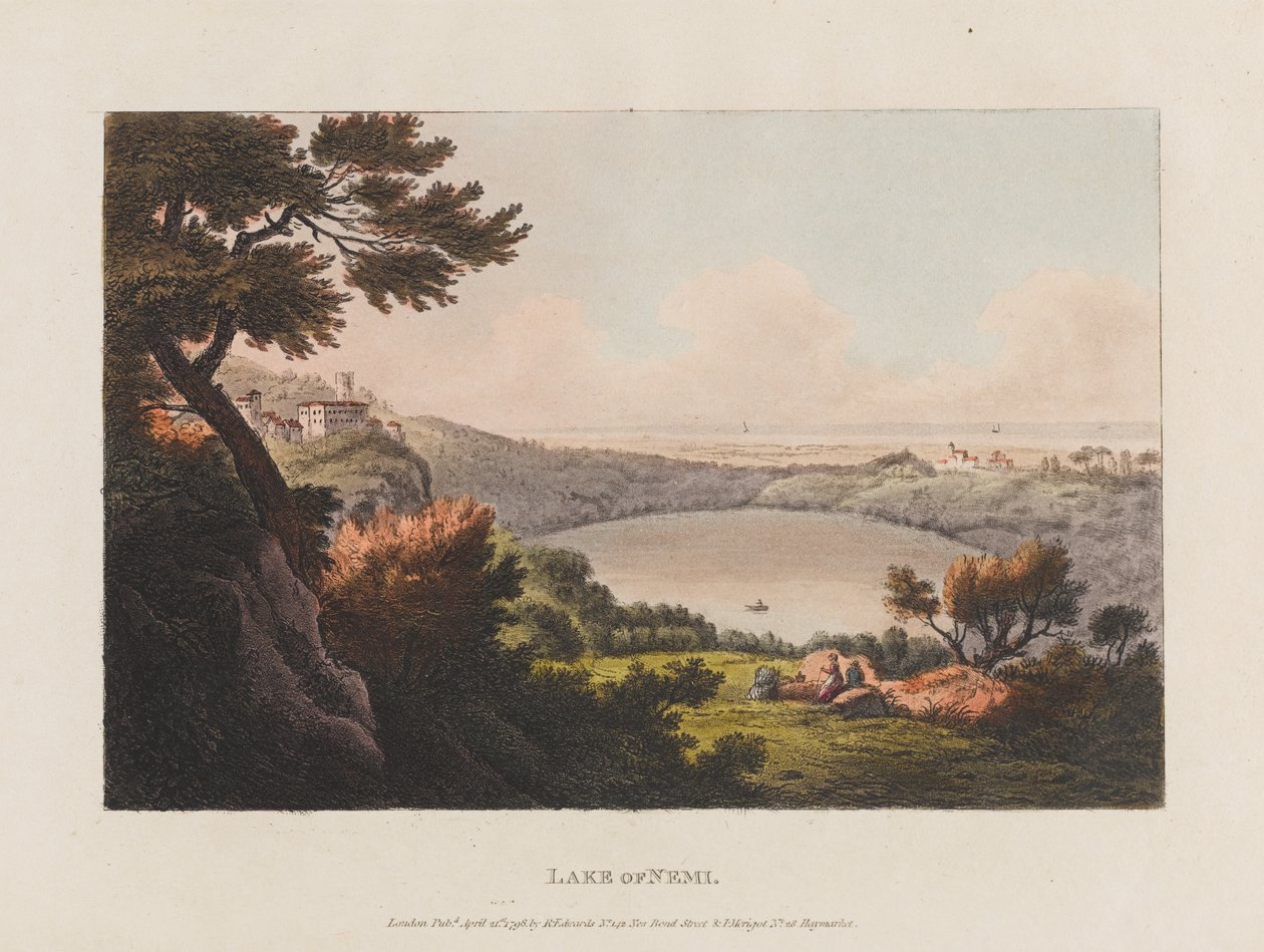 Jezioro Nemi autorstwa J. Merigot