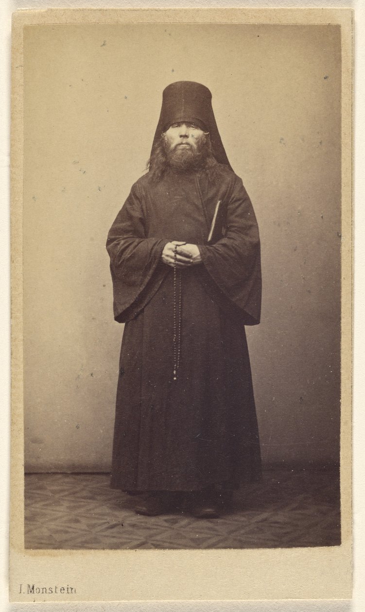 Rosyjski ksiądz autorstwa J. Monstein