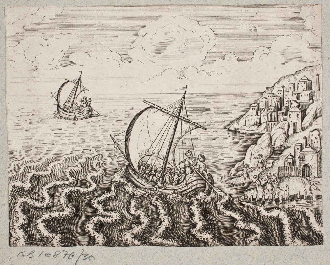 Ilustracja do Adama Oleariusa, „Perski Rosenthal genialnego poety Schicha Saadi […]”, Szlezwik 1660 autorstwa J. Muller