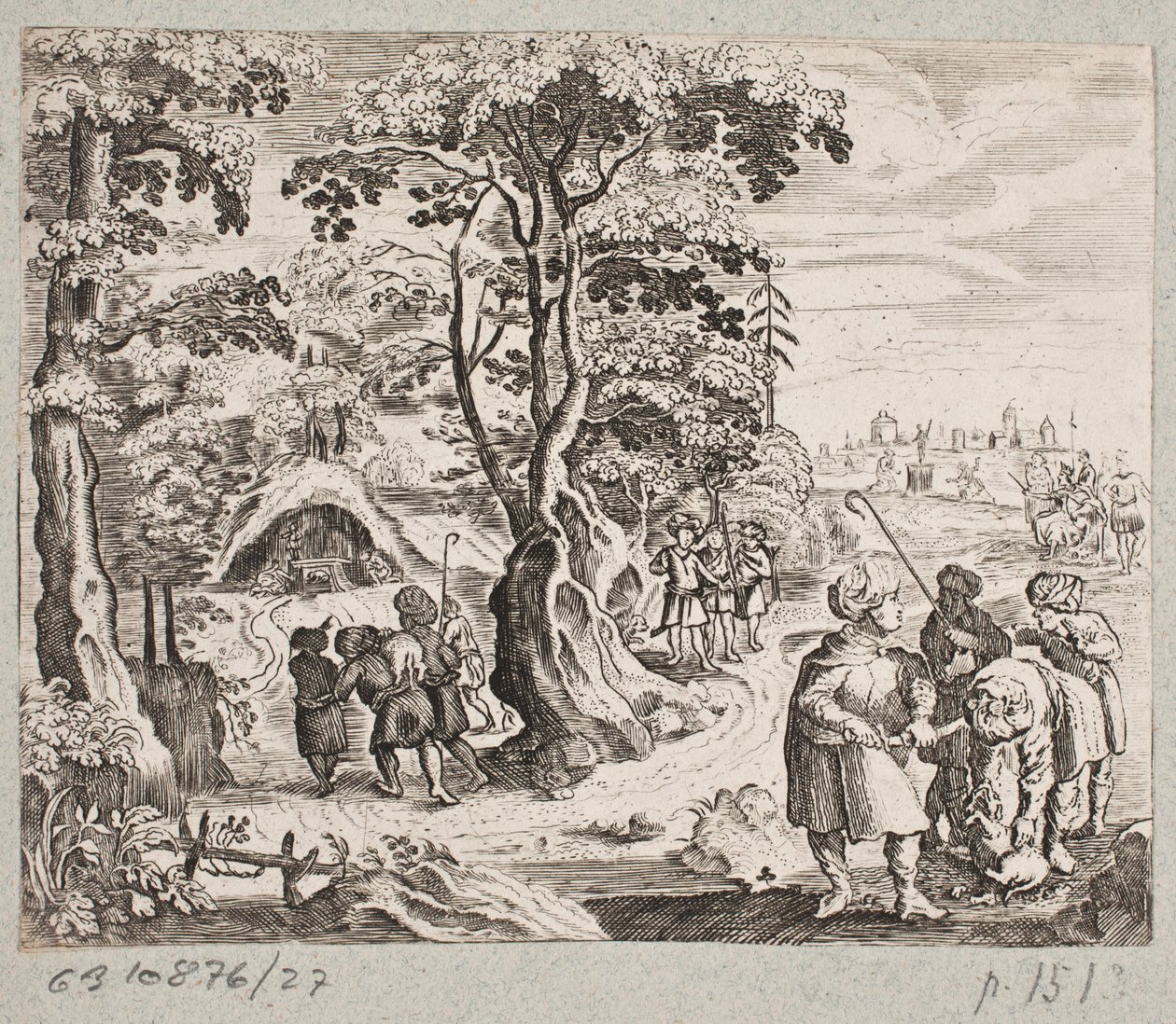 Ilustracja do Adama Oleariusa, „Perski Rosenthal genialnego poety Schicha Saadi […]”, Szlezwik 1660 autorstwa J. Muller