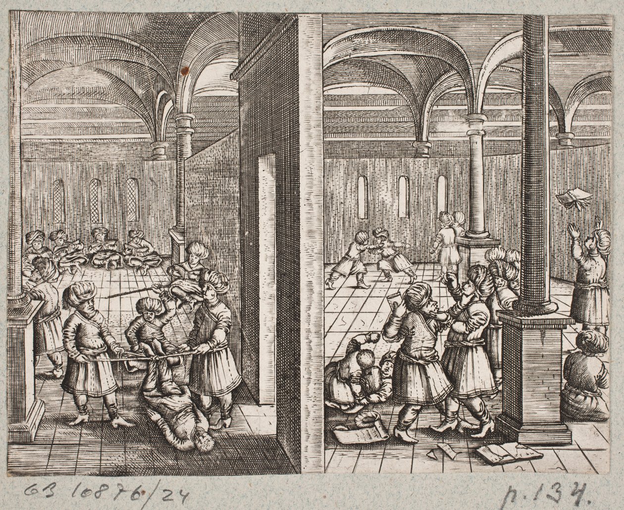 Ilustracja do Adama Oleariusa, „Perski Rosenthal genialnego poety Schicha Saadi […]”, Szlezwik 1660 autorstwa J. Muller