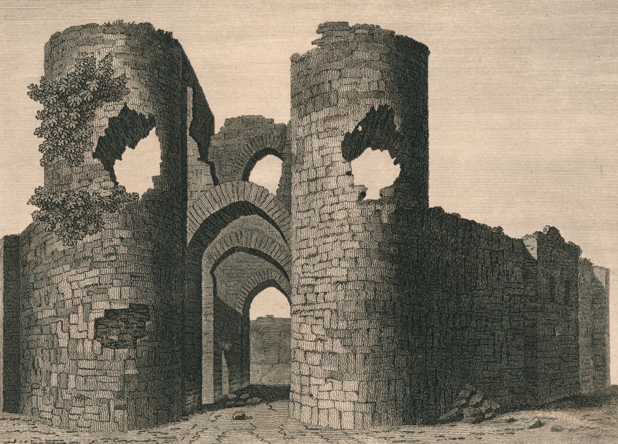 „Zamek Ballyloughan”, 1792 r. autorstwa J Newton