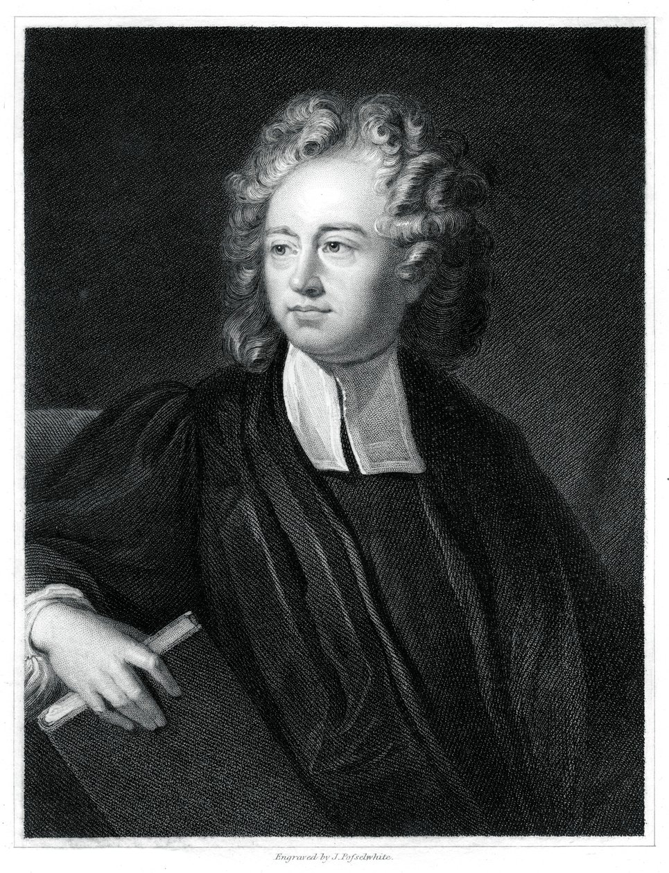Richard Bentley, angielski teolog, klasyczny uczony i krytyk, 1834. autorstwa J. Posselwhite