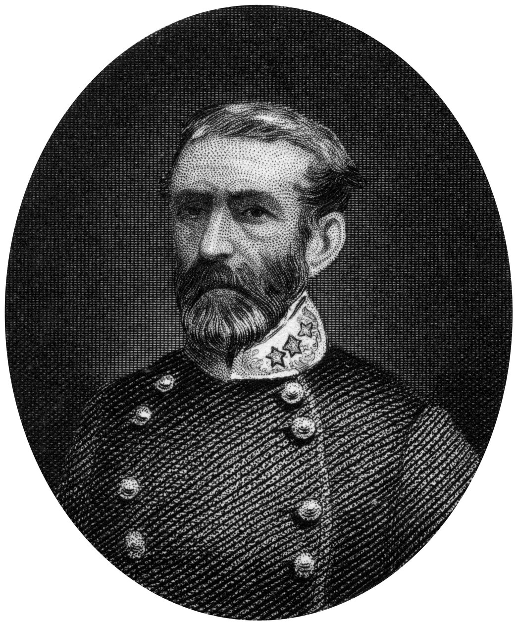 Braxton Bragg, generał Konfederacji, 1862-1867. autorstwa J. Rogers