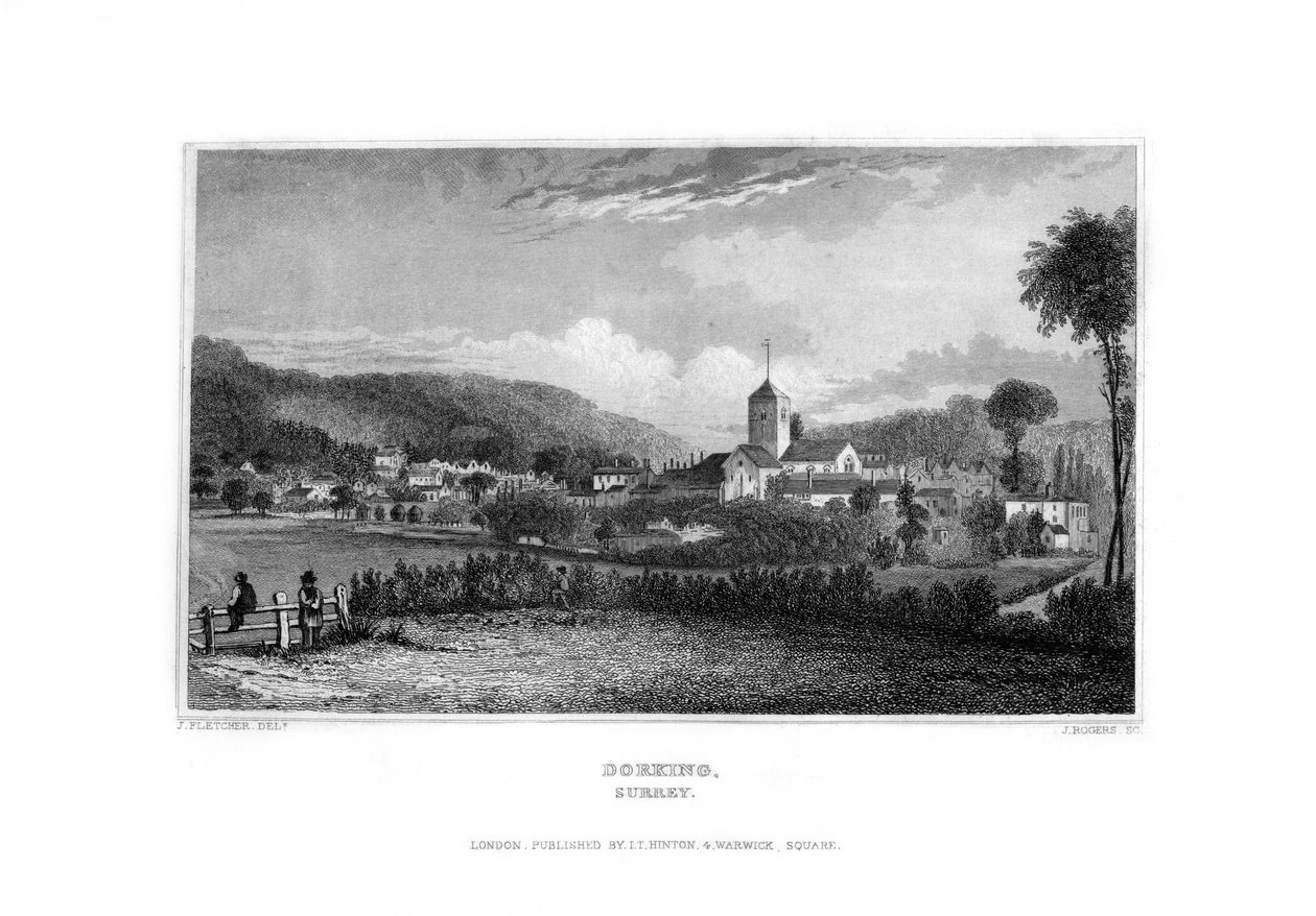 Dorking, Surrey, 1829. autorstwa J. Rogers