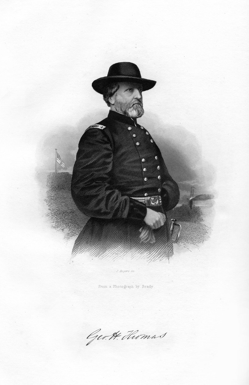 George Henry Thomas, generał Unii, 1862-1867. autorstwa J. Rogers