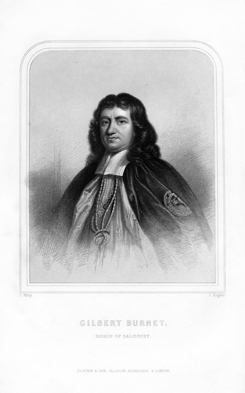 Gilbert Burnet, szkocki teolog i historyk, 1870 autorstwa J. Rogers