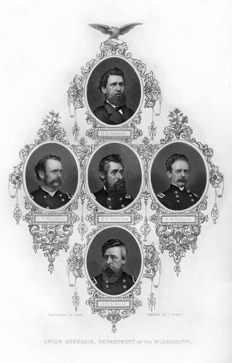 Generałowie Unii Departamentu Mississippi, wojna secesyjna, 1862-1867. autorstwa J. Rogers