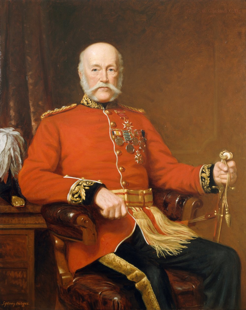 Generał Joseph Edwin Thackwell CB (1813-1900) 1894 autorstwa J. Sydney Willis Hodges