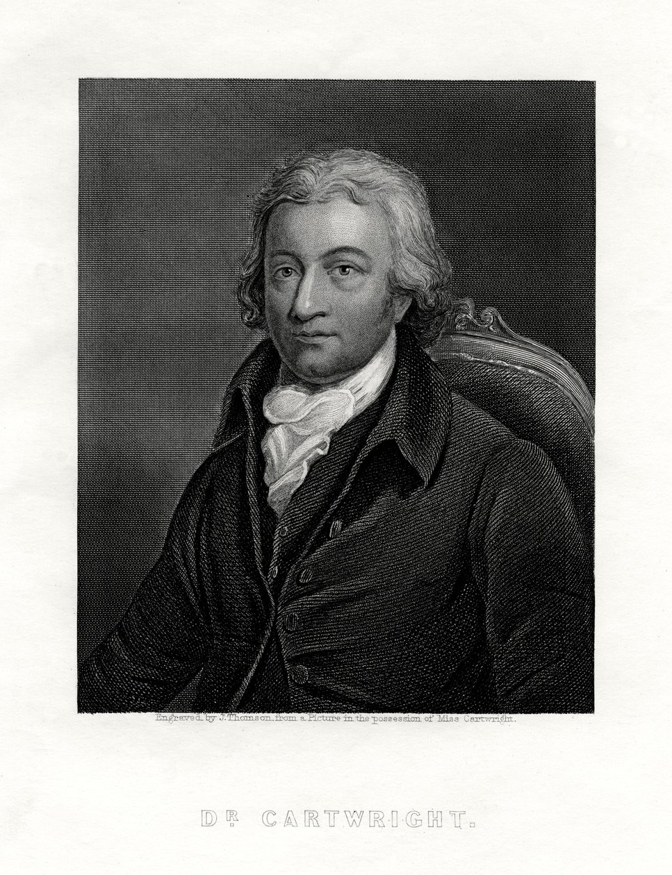 Edmund Cartwright, 1743-1823, brytyjski duchowny i wynalazca krosna mechanicznego, autorstwa J. Thomson