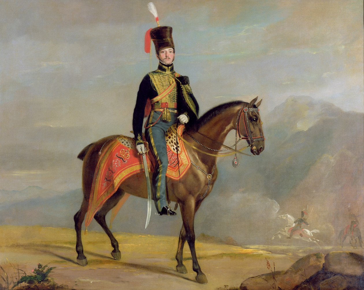 Kapitan William Drummond (1796-1881) 10. huzarów, 1819 r. autorstwa J. Watson