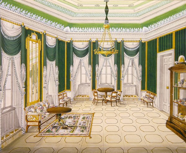 Salon wewnętrzny w Schloss Ballenstedt, Saxe-Anhalt autorstwa J. Willing