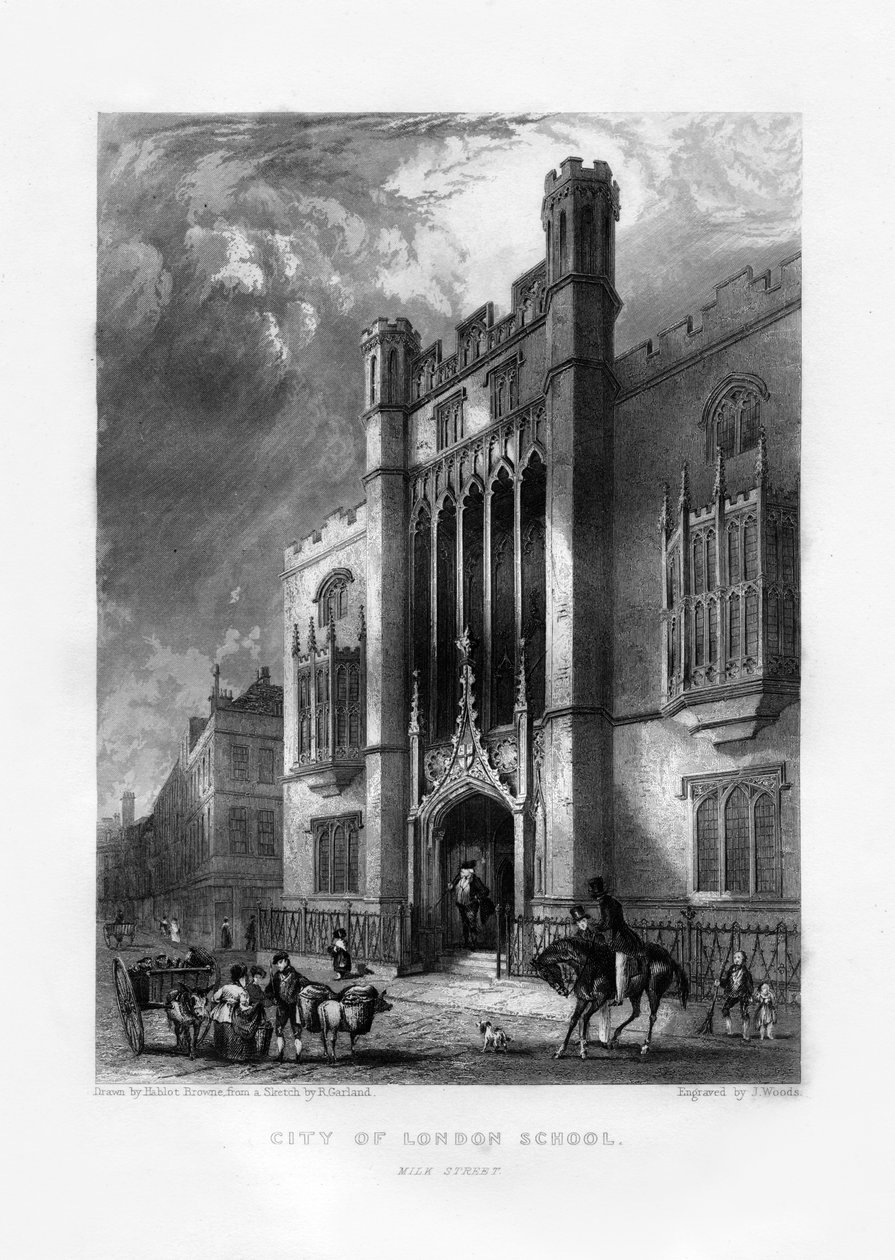 Szkoła City of London, Londyn, XIX wiek. autorstwa J. Woods